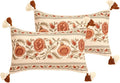 ISAENNE Design Linen Rectangle Vintage Throw Pillow Covers 12"x20" Pack of 2 by Isaennehomedecoration