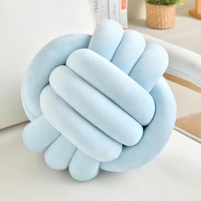 Decorative Throw Knot Pillow Ball by LUSJNGE