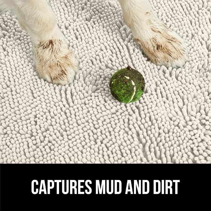 GORILLA GRIP SOAKSTOPPER Dog Door Mat, 48x30 Machine Washable Rug Absorbent - Image 3