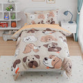 Dog Kids Bedding Set for Girls Boys, Ultra Soft Microfiber Comforter Set Twin by SANDJEST