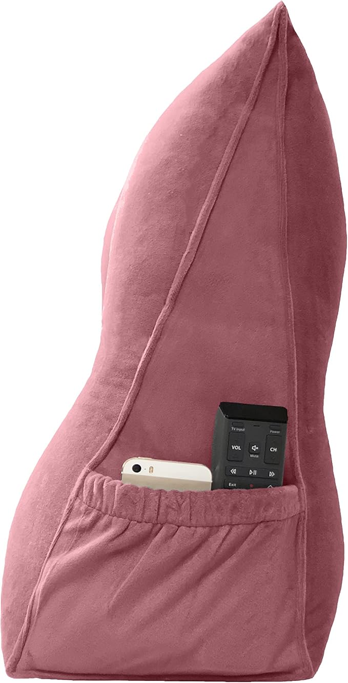 Triangular Reading Bed Rest Pillow Large Bolster Cushion Headboard Backrest - Image 3