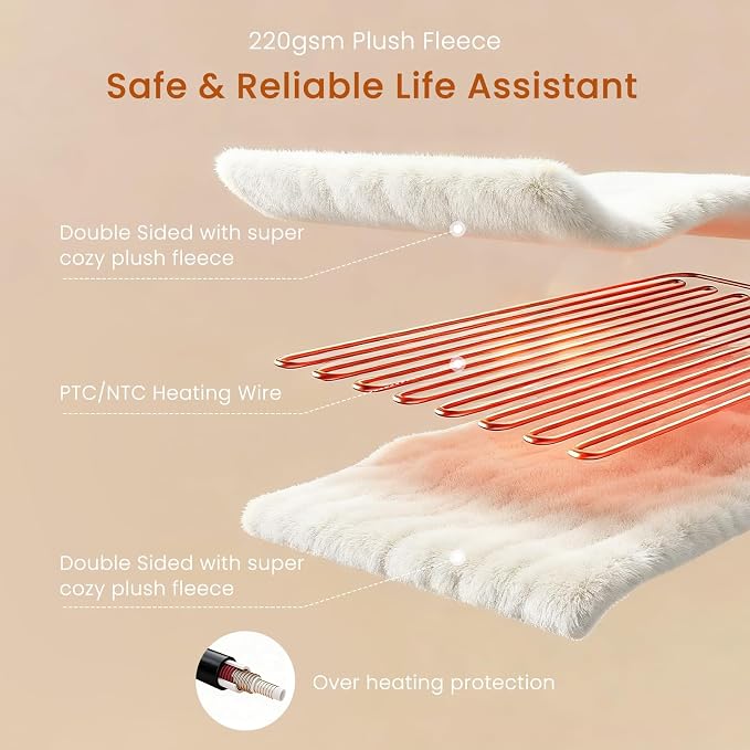 Heated Throw Blanket Electric Blanket - Image 6