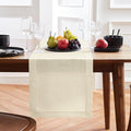 Solino Home Linen Ivory Table Runner 90 Inches Long by SolinoHome