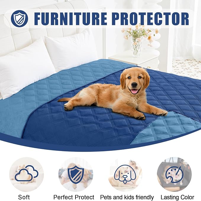 Smiry Waterproof Dog Bed Cover Blanket 82x120, Soft Reversible Pet Blanket - Image 8