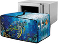 Glass Painting Sea Turtle Print Microwave Oven Cover Dustproof Toaster Oven by HwzdsyxlCreativeHomeDecor