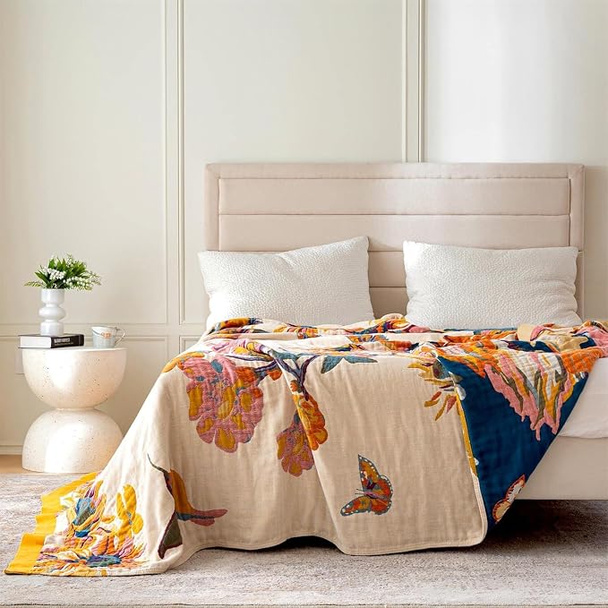 MSGKV Boho Throw Blanket King Size Warm Blanket - Image 7