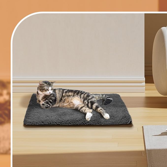 Nobleza Self Heating Cat Bed, Super Soft Thermal Dog Crate Bed Mat - Image 6