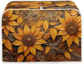Vintage Sunflowers Printed Toaster Cover, Universal 4 Slice Oven Cover by Baxinh
