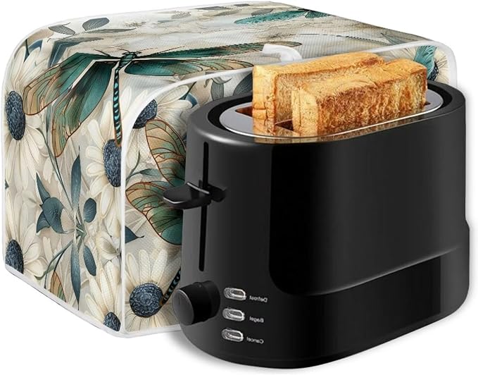 Dragonfly Daisy Toaster Cover 2 Slice Stain Resistant Bakeware Covers，Washable - Image 7