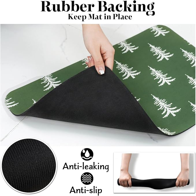 Dog Cat Food Mats for Floors, Absorbent Dog Bowl Mats for Food and Water - Image 6