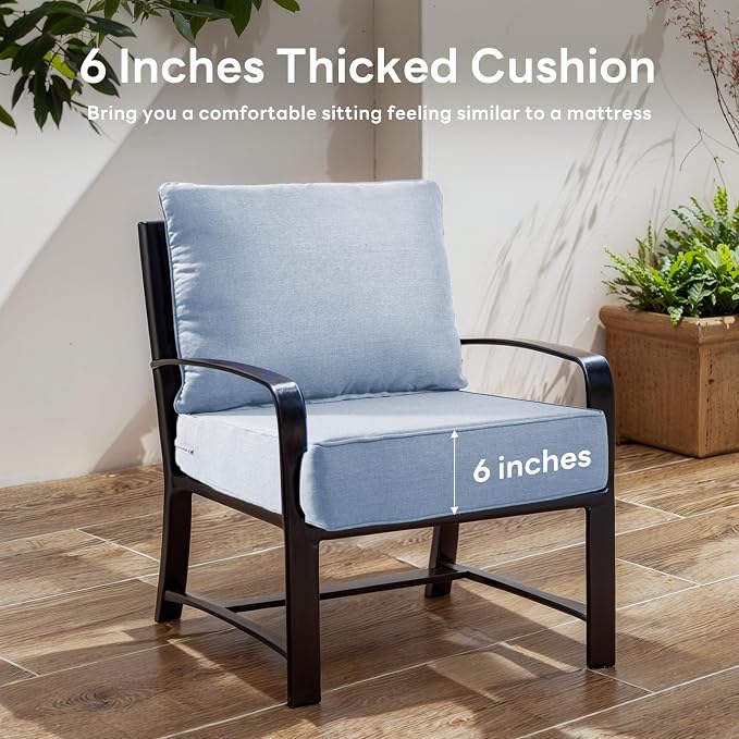 6" Thicker Outdoor Chair Cushion 9 Sets - Image 3