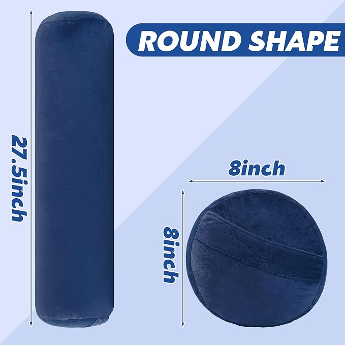 MABOZOO Round Yoga Pillow, Cylindrical Yoga Bolster Pillow - Image 2