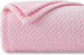 NEWCOSPLAY Super Soft Throw Blanket Pink Premium Silky Flannel Fleece Leaves by NEWCOSPLAY