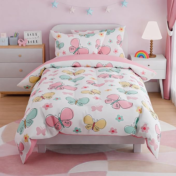 SANDJEST Butterfly Twin Bedding Sets - Image 4