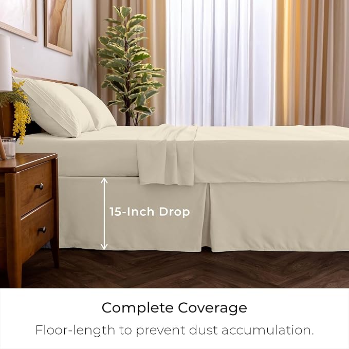 Mellanni Bed Skirt Queen Size - Image 2
