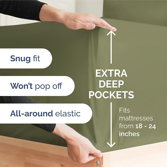 Extra Deep Pocket Twin XL Sheets - Image 3