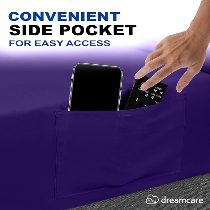 DREAMCARE King Size Sheets Set – 4 pcs Cooling Sheets – up to 21” Deep Pocket - Image 4