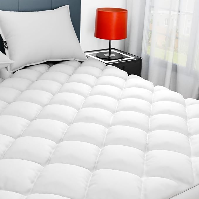 Sunflower Twin XL Mattress Pad, Hypoallergenic Cotton Mattress Cover College by SunflowerHometexUS