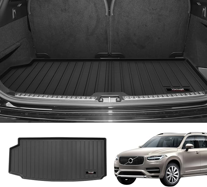 Custom for 2016-2025 Volvo XC90 Cargo Mats Trunk Liner All Weather TPE - Image 2