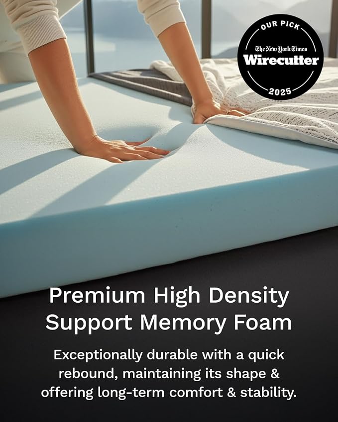 ViscoSoft 2 Inch Memory Foam Mattress Topper Twin - Image 2