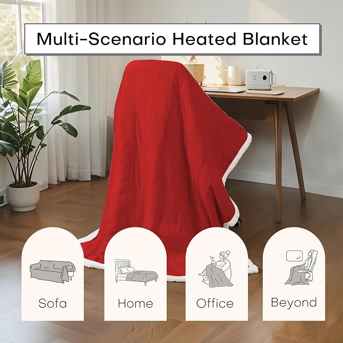 Electric Heated Blanket Full Size 72"x84" - Image 6