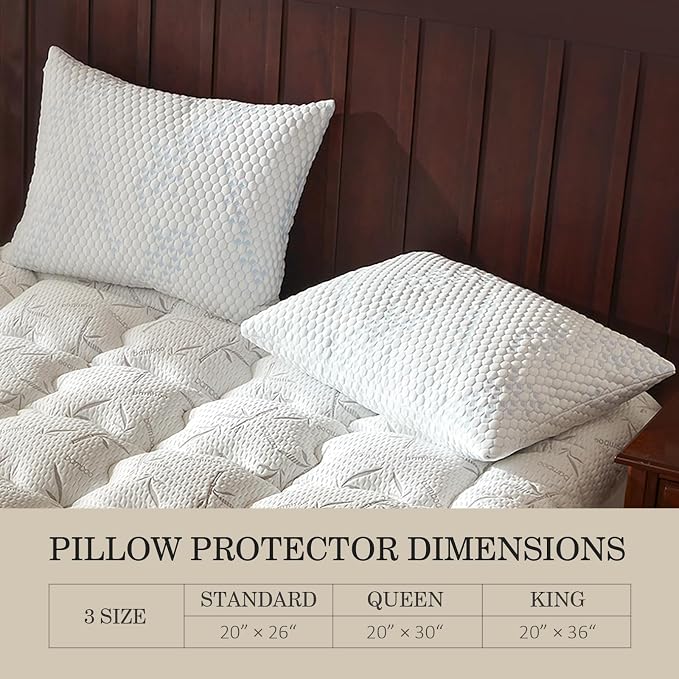 Pillow Protectors Queen, Waterproof Pillowcase - Image 4