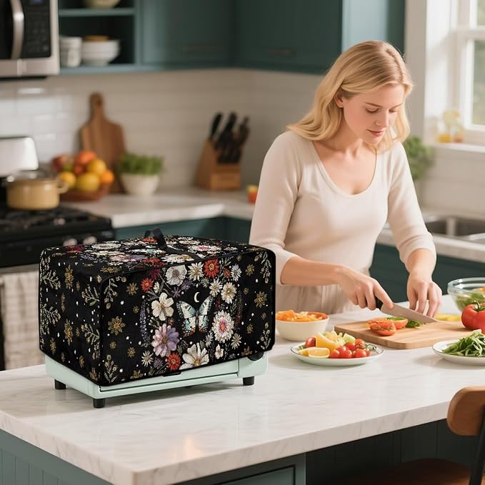 Convection Oven Cover with Pockets, Dust-Proof Protective Smart Oven Cover - Image 7