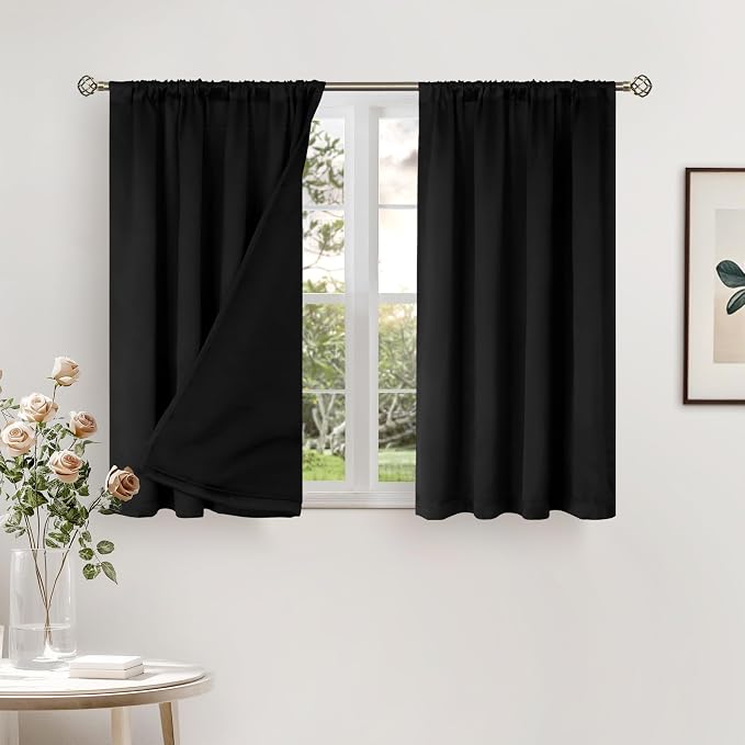 BGment Short Blackout Curtains for Small Window 40 Inch Long, Thermal Insulated by BGment