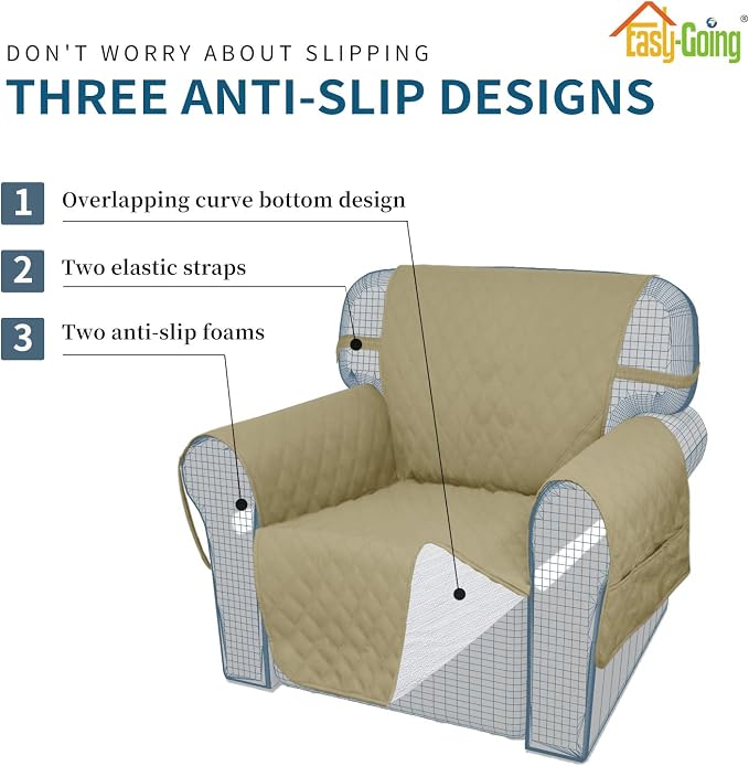 Easy-Going Sofa Slipcover Chair Cover Waterproof Couch Cover Washable Sofa - Image 4