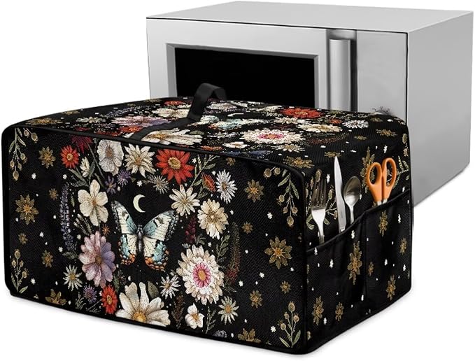 Convection Oven Cover with Pockets, Dust-Proof Protective Smart Oven Cover by Garucesta