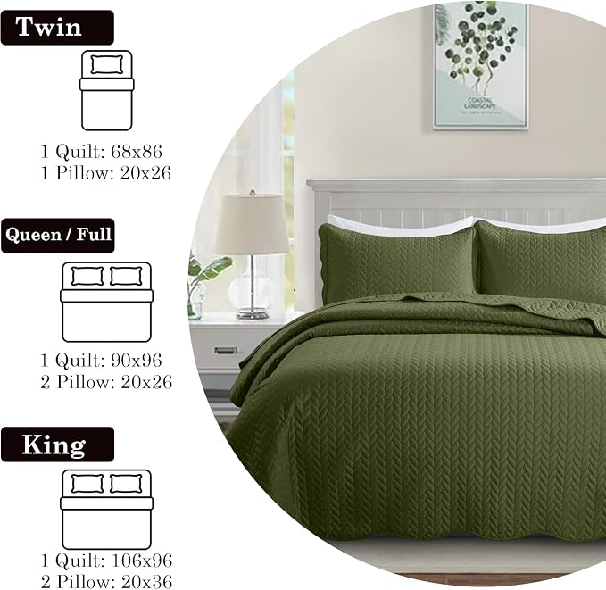 IR Imperial Rooms 8 Pack Quilt King Size Bedding - Image 2