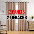 MIUCO Room Darkening Soild Grommet Blackout Curtains Panels by MIUCO