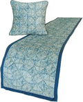 The HomeCentric King/Queen/Twin Blue Decorative Full 68"x18" Bed Runner Without by TheHomeCentric
