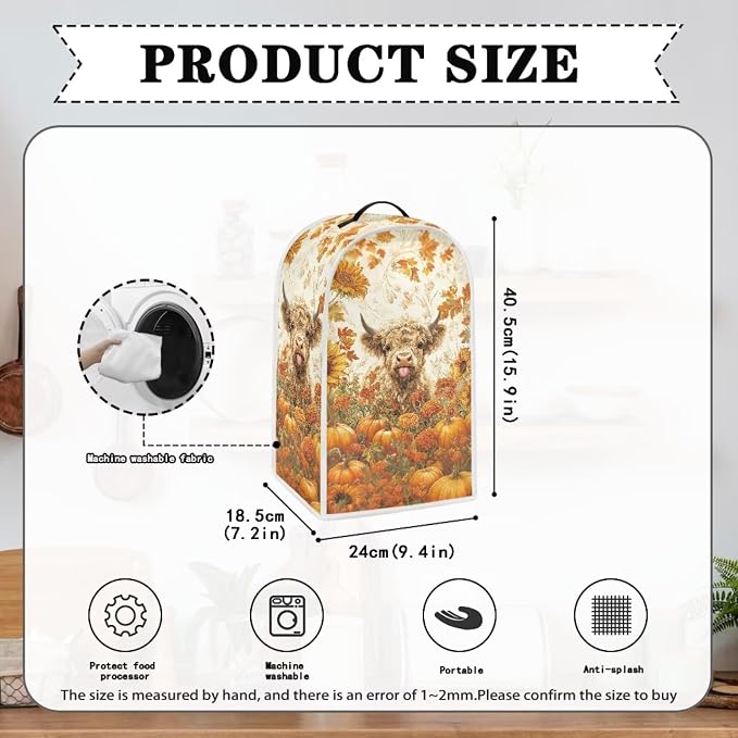 Highland Cow Blender Cover Dust Cover - Image 5