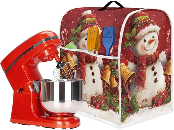Christmas Stand Mixer Cover 6-8Qt Cute Mixer Cover Washable Anti-Stain - Image 4
