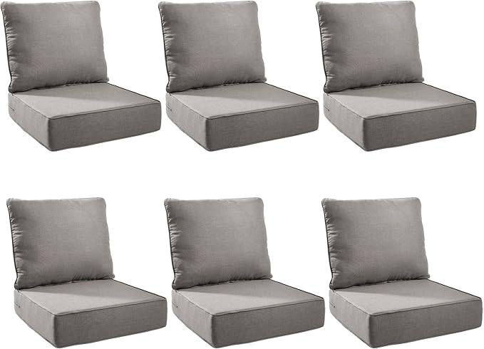 Outdoor Cushion Set for Furniture Patio Furniture, UV Resistant, Water Resistant by PLANNTONNEO