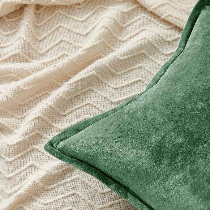 Luxurious Velvet Throw Pillow Covers 20x20 Set of 2 Decorative Pillow Covers - Image 6