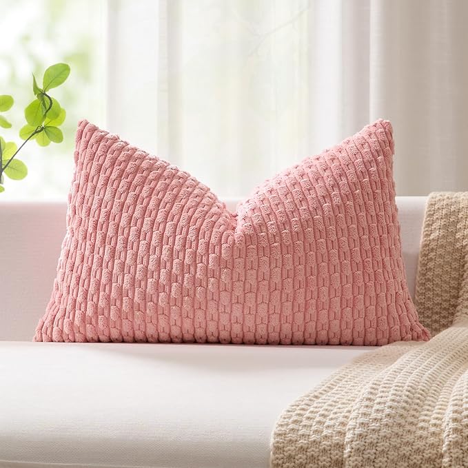 Kevin Textile Valentines Day 12x20 Inch Pillow Cover 1 Pack Boho Decorative by KevinTextile