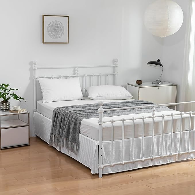 Twin Bed Skirt - Twin Size Bed Skirt 12 Inch Drop - Image 3