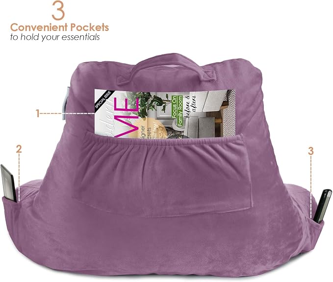 Nestl Reading Pillow with Shredded Memory Foam, Designed - Image 5