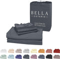 Bella Coterie Luxury Bamboo Viscose 34” Split Top King Size Sheet Set | 1 by BC