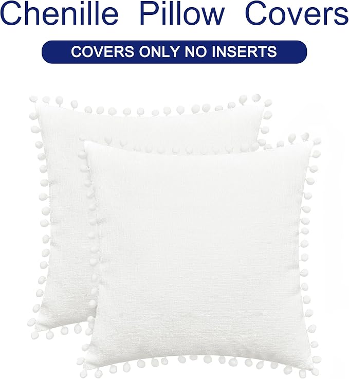 CaliTime Throw Pillow Covers Decorative 16 X 16 Inches Pack of 2 Cozy Solid - Image 6