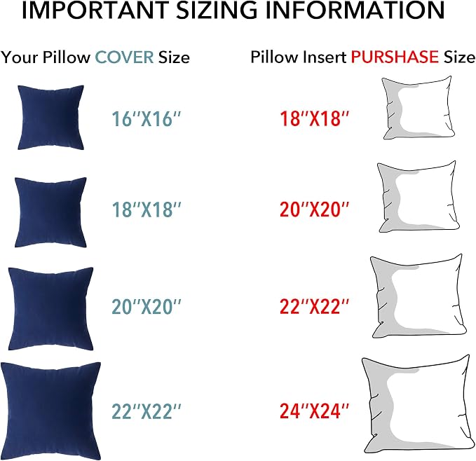 Oubonun 22"x22" Pillow Inserts - Image 7