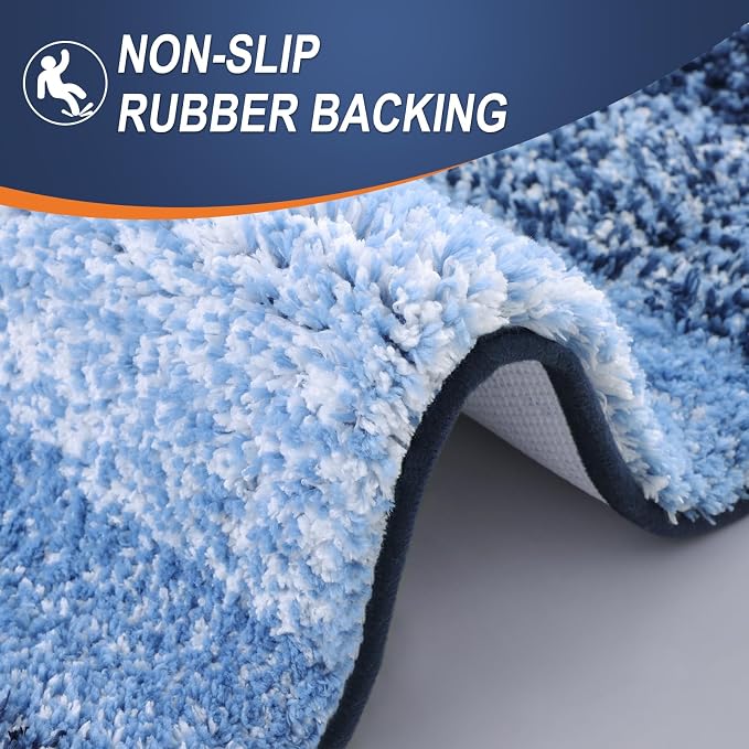 OLANLY Bathroom Runner Rugs 47x24, Extra Soft Absorbent Microfiber Bath Rugs - Image 4
