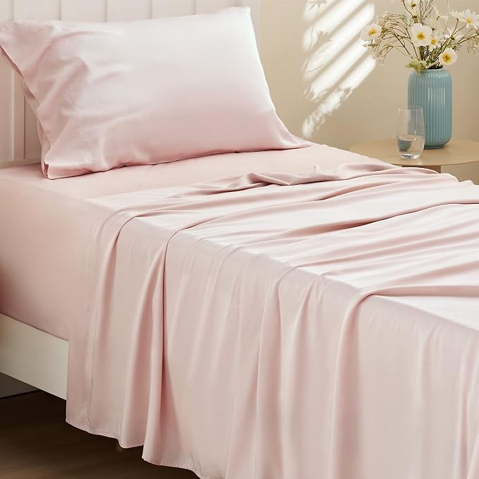 Bedsure Cooling Sheets Twin XL, Rayon Derived from Bamboo, Breathable & Soft by BEDSURE