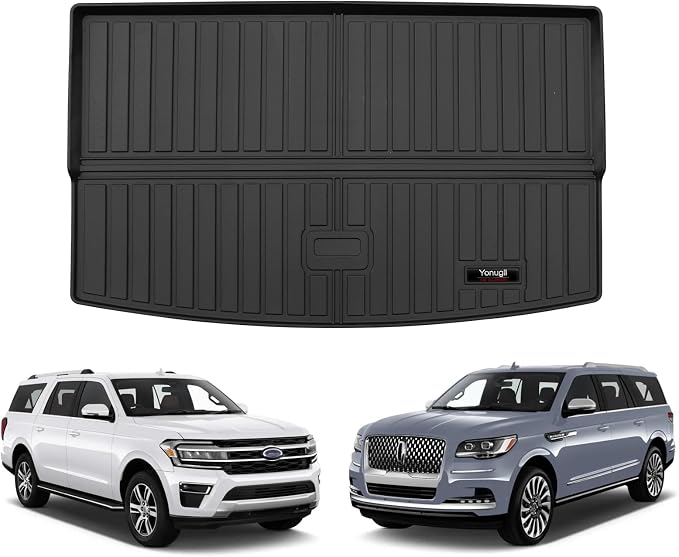 Custom for 2018-2024 Ford Expedition Max/Lincoln Navigator L Cargo Mats Trunk by Yonugli