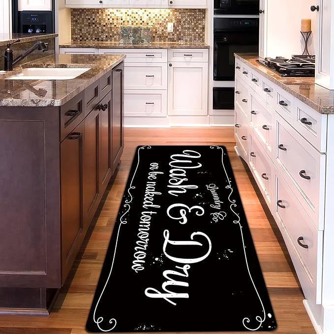 Laundry Room Rug Non Slip Floor mats Farmhouse Large Laundry Rugs - Image 4