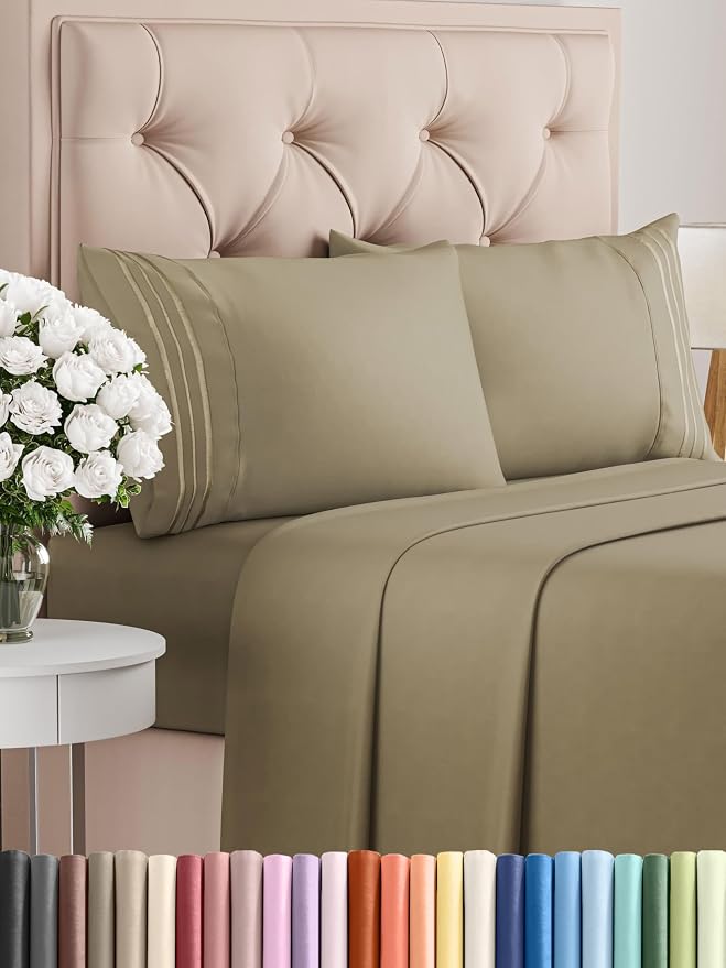 Queen Size 4 Piece Sheet Set by CGKUnlimited