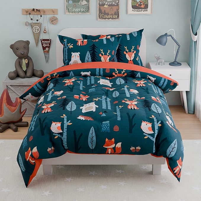 Woodland Animal Kids Bedding Set - Image 4