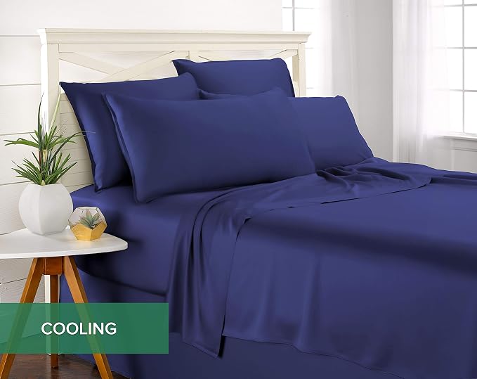 Pure Bamboo Queen Sheets, Genuine 100% Organic Viscose Derived from Bamboo Bed - Image 5